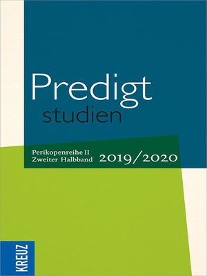 cover image of Predigtstudien 2019/2020--2. Halbband